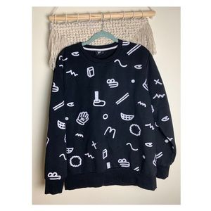 Lazy Oaf Bits and Dots Sweatshirt Large